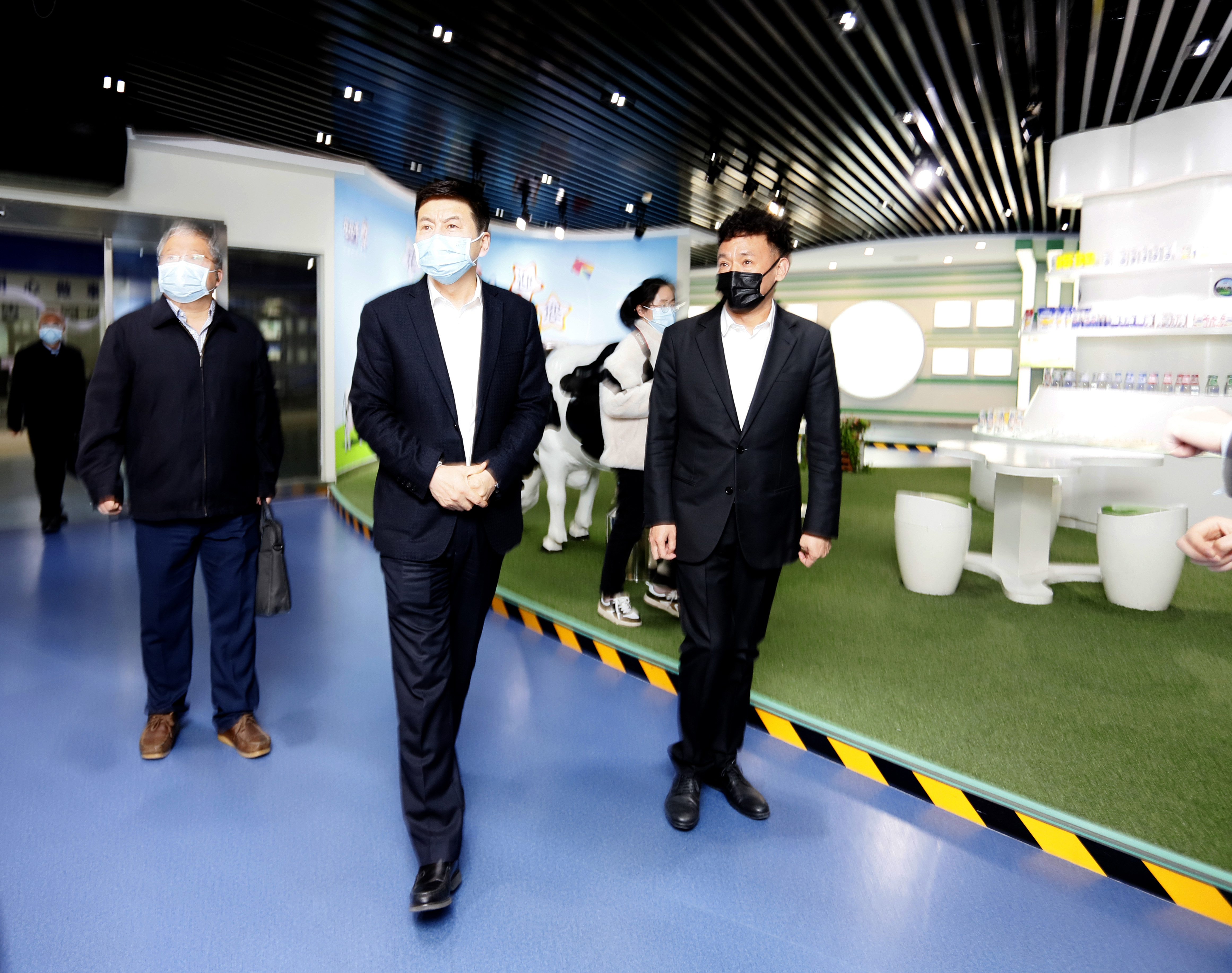 河南省委常委、副省長費東斌蒞臨 花花牛乳業(yè)集團調(diào)研